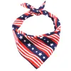 Dog Apparel Flag Dogs Bandanas Reversible Square Scarves Paw Print Dogg Kerchiefs Sublimerat Blank Polyester Scarf Justerbara Pet Scarfs Fall Handkerchiefs Bibs