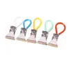 5 teile/satz Bunte Wäsche Teebeutel Clips Handtuch Hängen Clips Wäscheklammern Metall Edelstahl Wäscheklammern Küche Home Storage T2I52971