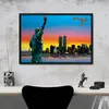 Peter Max Statue of Liberty Oil Painting Poster Print Home Decor Framed Or Unframed Photopaper Material