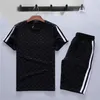 22SS Hot Mens Tracksuits Brand Sportswear Letter Högkvalitativ herrbesättning Neck 2 -stycke Klädspår kostymer basket Pullover Sports Women Short Tracksuit Set