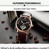 Reef Tiger/RT Tourbillon Watches Men High Quality Date Day Leather Automatic Mechanical For Relogio Masculino RGA191 Wristwatches