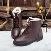 Partihandel-Boots Women's Winter Snow Ladies Warm Plus Velvet Cotton Shoes