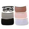 Simple Design Women Sunglasses Pure Colors Frame With Turn Up Large Brim Fashion Cap-Peaks Glasses