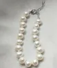 9-10mmの天然南海白真珠のネックレスブレスレットイヤリングスリーピースセット