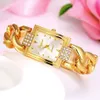 Guarantee Crystal Diamond Luxury Gold Stainless Steel Women's Watch G230529