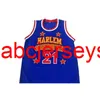 7 TE LANG 21 Speciale Kevin Daley HARLEM GLOBETROTTERS Basketball Jersey Gestikt Custom Elk nummer Naam Ncaa XS-6XL