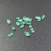 2 mm * 4 mm Naturlig Si Grade Emerald Loose Gemstone Marquise Cut Real Emerald Loose Ädelsten för smycken DIY H1015