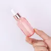 10ml-100ml Pink Glass Dropper Bottles And Pink Cap with Pipette Tube For Essential Oil Perfume E liquid