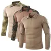 Mege camisa tática camuflada exército militar batalha combate camisa airsoft paintball militar forças especiais traje plusize g274z