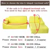 Stretchable Elastic Sofa Corner Covers L shape Cover Couch for Sectionals 210723