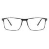 Модные солнцезащитные очки рамы Ланси Дизайн мужчина из нержавеющей стали рамки бизнес -стиль мужской квадратный квадратный глаз. Рецепт yeglas