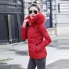 Mode noir femmes vêtements de sortie d'hiver détachable fausse fourrure col à capuche Parkas chaud hiver manteau femme veste grande taille 5XL 6XL