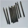 50 pz/lotto 6.5mm Centro Drill Bit Carburo di Tungsteno TCT Vetro Piastrelle Bit set RH0576