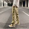 HIP HOP SUEDE HART Geborduurde Letters Casual Broek Heren Straight Kleur Blok Trekkoord Losse Broek High Street Track Broek