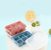 Baking Cakes Cream Moulds With Lids Tools 6 Lattice Ice Cube Tray Food Grade Silicone Candy Cake Mold Kitchen Accessories DB924