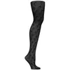 Spring Summer Fishnet Letter Tights Transparent Tights Fashion Moon Pattern Thin Pantyhose Plus size Sexy Panty Collant Y1130283l