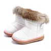 COMFY KIDS Winter Warm GirlsSnow Boots For Children Baby Shoes Pu Leather Soft Bottom Snow boots for Girls 211227
