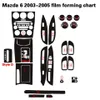 Auto-styling 5D Koolstofvezel Auto Interieur Center Console Kleur Change Molding Sticker Decals voor Mazda 6 2003-2015