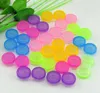 Couleurs claires 100 pcs/lot coloré étui Contacts lentilles boîte lunettes étui à lentilles couleur Double-boîte étui à lentilles lunettes accessoires