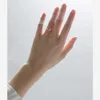 925 Sterling prata requintado lua simples anéis de dedo ajustáveis ​​para mulheres clear cz Declaração jóias anel 210707