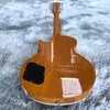 Nouvelle arrivée peinture à la poussière d'or une pièce p90 micros guitare électrique, chine custom shop fait EMS 22 frettes