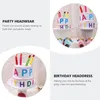 パーティー帽子子供誕生日ケーキの形状装飾帽子PO Prop