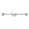 Barbell Orecchino Cartilagine Acciaio Inossidabile 38mm 1 1/2 pollice Industrial Bar Body Piercing Gioielli per Donna