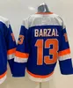 2022 Jerseys de hóquei retrô reverso 14 Bo Horvat 13 Mathew Barzal 27 Anders Lee 29 Brock Nelson 30 Ilya Sorokin Alternate Blue Mens Camisas Stitched