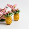 Novità alla moda Décolleté con tacco ananas Sexy Sandali in pelle con punta aperta Sandali da festa per donna Scarpe con plateau Sandali da ragazza rosa