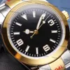 36mm maschio orologio da polso automatico meccanico in acciaio inox cinturino in acciaio inox business per uomo impermeabile quadrante luminoso AAA + qualità