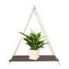 Wood Swing Hanging Rope Wall Mounted Floating Shelves Plant Outdoor Design Decoration Indoor Pot Flower Simple V5E9 Hooks Rails2663231