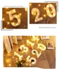3D LED ночная лампа 26 букв 0-9 Цифровая марка знак алфавит светлый стена висит лампа крытый декор Свадебная вечеринка светодиодный ночной свет