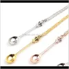 Colliers Pendentifs Jewelrycharm petit pendentif à thé avec couronne collier 3 couleurs créatif Mini Long lien bijoux cuillère Ps0795 livraison directe 20