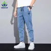 봄 여름 블루 카고 청바지 남자 streetwear 데님 jogger 바지 바지 하렘 진 바지 남성 대형 대형 4 5 6 7xl 8XL 211009