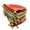 Gift Wrap 2021 24pcs Silk Brocade Jewelry Pouch Bag Small Satin Coin Purse Chinese Embroidered Drawstring For Ring /250K