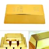 Gefälschte Goldbarren Kunststoff Golden Home Decor Partybevorzugungen Bullion Bars Simulation Dekoration für Film Requisiten