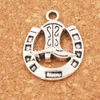 Lucky Horseshoes With Cowboy Boot Spacer Charm Beads Pendants Jewelry Findings & Components 24.8x19.2mm L277 100pcs/lot