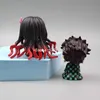 2pcs/set LookUp Anime Figure Kimetsu no Yaiba Kamado Nezuko Kamado Tanjirou Action Figure Model Doll Toys 6cm H08317402833