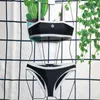 Damen-Bikini-Set, einteiliges Badebekleidungs-Bikini-Set, Push-Up-Badeanzug, Badeanzug, Schwarz, kleiner Buchstabe für Sommerreisen