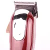 Nuevo embalaje Mejor calidad 8148 Magic Metal Cabello Clipper Razor Electric Razor Men Steel Head Shaver Trimmer Rojo UE EE. UU. Reino Unido Enchufe