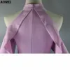 Lolita Lavande Couleur Blouses pour Femmes D'été De Mode Volants Manches Blouse Chemises Femme S M L XL XXL À Volants Garniture Tops 210416
