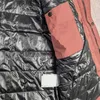 Unisex Winter Zip Down Kurtka Solidny kolor długi rękaw Bez czapki Wino czerwone ciepłe ubrania 4685951