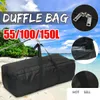 55/100 / 150L gym gym bag outdoor heren zwarte grote capaciteit duffle reizen gym weekend 's nachts tas waterdichte sport fitness bags