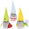 New Day Day Gnomes Felloweless Bollny Dwarf Boneca Coelho Pelúcia Brinquedos Amor Mãe Crianças Presente Feliz Páscoa Partido Decoração Home EWA4503