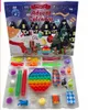 24 pièces ensemble jouets de noël calendrier de l'avent boîte aveugle cadeaux jouet simple pousser bulles enfants cadeau de noël EEA5077203