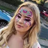 다채로운 문신 얼굴 메이크업 반짝이 3D 크리스탈 스티커 음악 축제 Tatoo 스티커 여자를위한 임시 아름다움 귀영 나팔 스티커
