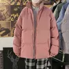 DYBZACQ Giacca Invernale Uomo Parka Cappotto Caldo e Spessa Giacca da Uomo con Colletto alla coreana Pianura Parker Moda New Street Wear 5XL G1115