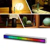 32LED 40LED Strip Pickup Rhythm Lights RGB Färgglada rörljudaktiverade USB-musik Atmosfär Ljusstång Ambient Night Lamp App Control