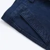 Jeans pour hommes Arrivée Stretch pour hommes Printemps Automne Mâle Casual Haute Qualité Coton Regular Fit Denim Pantalon Bleu Foncé Baggy Pantalon 220831