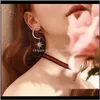 Drop Delivery 2021 Bohemian Cute Moon Star Sier Color Gold Stud med Zircon Stone Fashion Jewelry Korean örhängen JTTMS